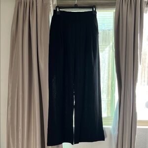 Sophisticated Black Wide Leg Women's Pants